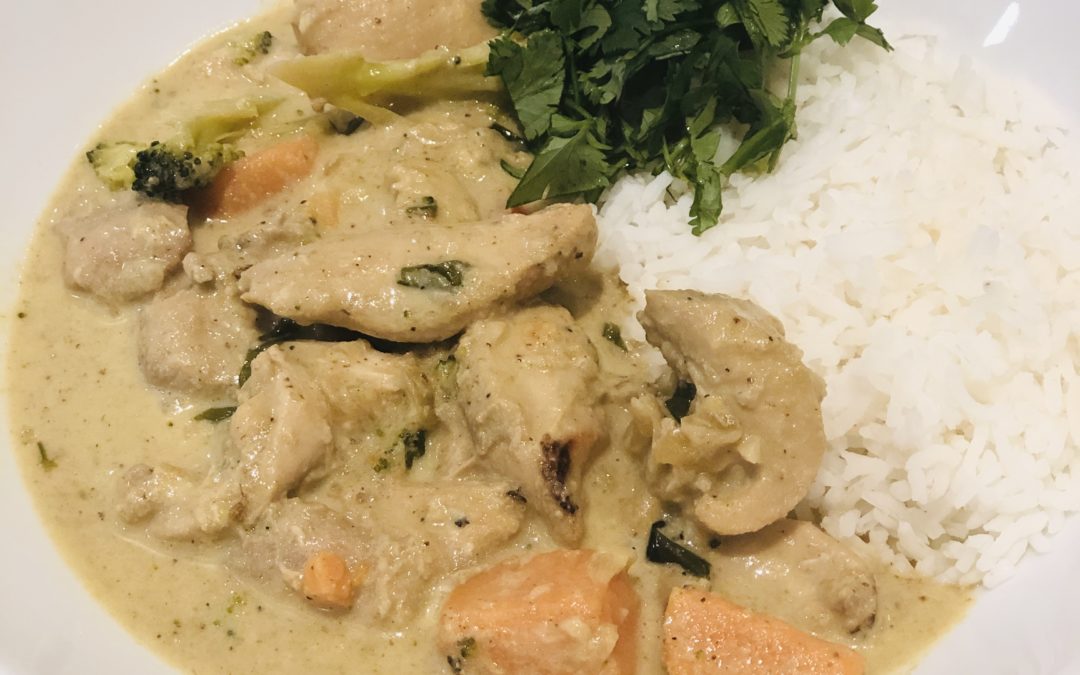 Green Chicken Curry…Restaurant Style (we think!)